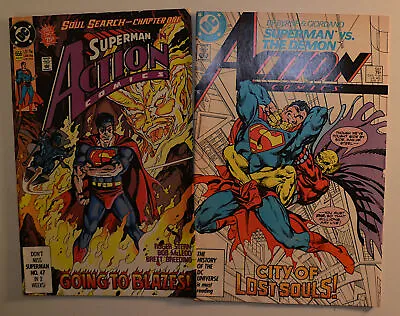 Buy Action Comics Lot Of 2 #587,656 DC Comics (1987) VF- 1st Print Comic Books • 2.88£
