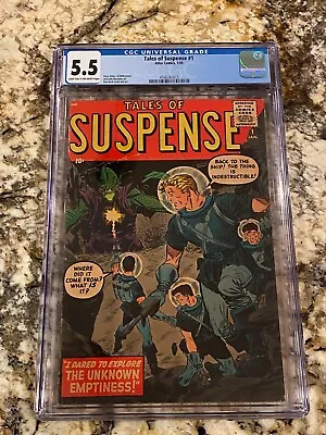 Buy Tales Of Suspense #1 Cgc 5.5 Pre-hero Grail Key Book Rare 1st Issue Hi End 1959 • 1,991.11£