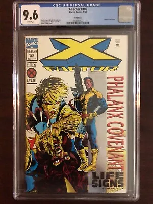 Buy CGC 9.6 X-Factor 106 Foil Edition Newsstand White Pages • 39.65£
