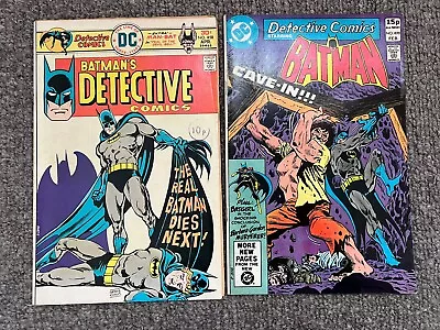 Buy DETECTIVE COMICS 458, 499 Batman Man-Bat Batgirl Blockbuster DC • 8.99£