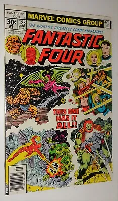 Buy Fantastic Four #183 Annilus Tiagra Thundra  Nm 9.4  1977 • 27.52£