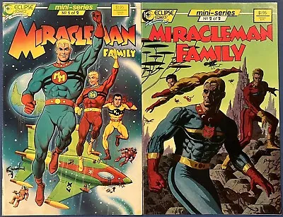 Buy Miracleman Family #1, 2 Eclipse Comics 1988 Reprints Young Marvelman Adventures • 4£