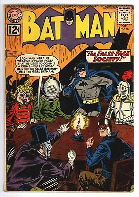 Buy * BATMAN #152 (1962) The False Face Society! Silver Classic Very Good+ 4.5 * • 48.15£