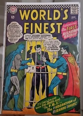 Buy World’s Finest Comics #156 (DC 1966) Key - 1st Bizarro Batman VG- • 83.95£