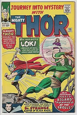 Buy Journey Into Mystery #108 NM- 9.2 Almost Perfect, UN-restored Eye Appeal Loki !  • 650.40£