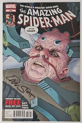 Buy Amazing Spider-Man #698 (Marvel 2013) First Printing Signed By Dan Slott • 15£
