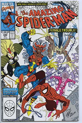 Buy AMAZING SPIDER-MAN #340 - 9.0, WP - Spider-Man Vs Femme Fatales • 3.97£