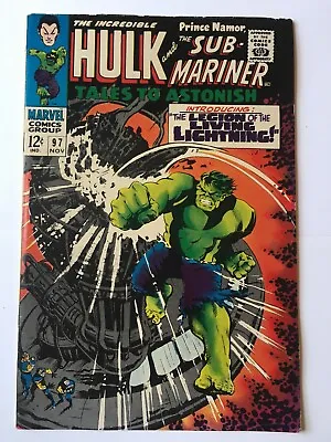 Buy Tales To Astonish #97 VFN (8.0) MARVEL ( Vol 1 1967) Hulk, Sub-Mariner • 29£