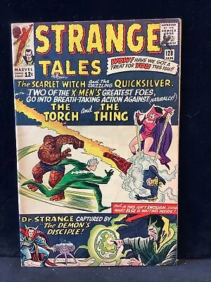 Buy Strange Tales #128 Nice Book Tear On Front / Back Cover See Pics • 35.62£