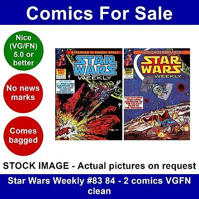 Buy Star Wars Weekly #83 84 - 2 Comics VGFN Clean • 8.99£