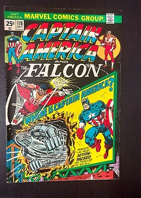 Buy CAPTAIN AMERICA #178 (Marvel Comics 1973) -- Bronze Age Superheroes -- FN • 6.71£