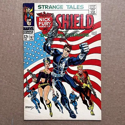 Buy Strange Tales #167 1968 Vf Nick Fury Marvel Comics Jim Steranko • 78.99£