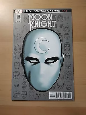 Buy Moon Knight #188 (marvel 2018)  1st. App. Sun King 1:10 Head Shot Variant Nm- • 8.79£