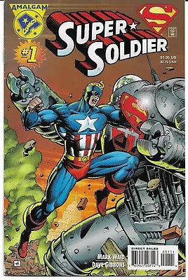 Buy SUPER SOLDIER #1 (April 1996) AMALGAM [Combines SUPERMAN + CAPTAIN AMERICA] • 2.50£