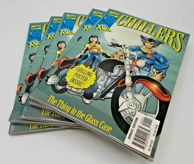 Buy Chillers Lot Of 5 High Grade Set X-Men Marvel Comics Thing In Glass Case Posters • 19.70£