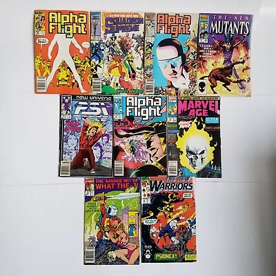 Buy 9x Marvel Comics 1985-91 - Alpha Flight New Warriors/Mutants PSI Force Age • 9.99£