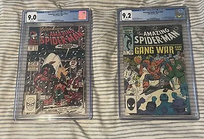 Buy The Amazing Spider-Man #314 9.0 & #284 9.2 CGC • 51.45£