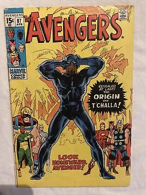 Buy Avengers #87, GD/VG 3.0, Origin Of The Black Panther • 37.05£