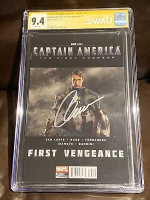Buy Captain America: FIRST VENGEANCE #2 CGC 9.4 SIGNED BY ACTOR CHRIS EVANS • 414.09£