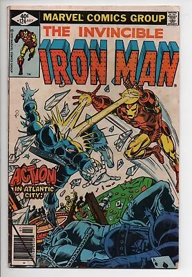 Buy The Invincible Iron Man 124 Marvel Comic Book 1979 Blizzard Action Atlantic City • 9.59£