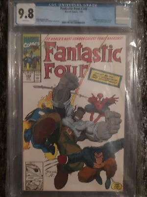 Buy 9.8 CGC FANTASTIC FOUR 348 1991 New Team Spider-man Hulk Ghost Rider Wolverine • 104.52£