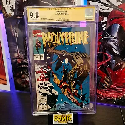 Buy Wolverine #34 CGC SS 9.8 Signed By Roy Thomas 🔥 1990 Marc Silvestri Cover & Art • 139.95£