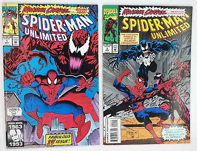 Buy Spider-man Unlimited #1 & #2 Maximum Carnage 1st & Last Part (Marvel 1993). • 28£