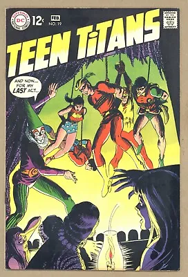 Buy Teen Titans 19 VF- Gil Kane Wally Wood Robin Wonder Girl Speedy 1969 DC V687 • 31.54£