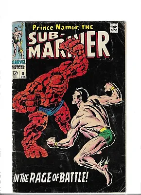 Buy Sub-Mariner # 8 Good Plus [Classic Black Cover V Thing] • 39.95£
