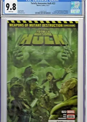 Buy Totally Awesome Hulk 22 CGC 9.8 1st Weapon H 1st Printing • 190.64£