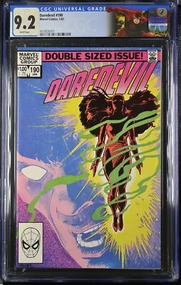 Buy Daredevil #190 CGC 9.2 Frank Miller 1983 Custom Label COMBINE SHIPPING • 35.58£