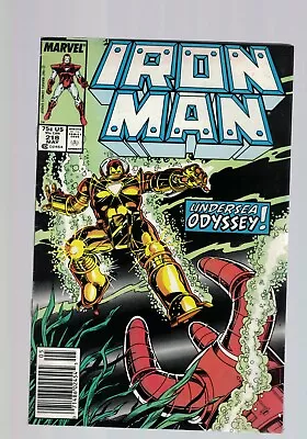 Buy Marvel Comic Iron Man No 218 May 1987  75c USA  • 4.49£