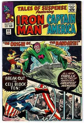 Buy TALES OF SUSPENSE #62 In FN/VF 1964 MARVEL Comic Iron Man Origin Of THE MANDARIN • 64.83£