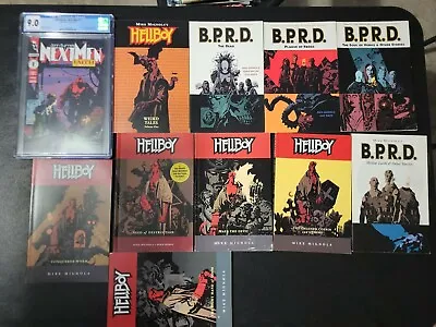 Buy Next Men #21 CGC 9.0 1st Appearance Of Hellboy & 10 Hellboy Graphic Novels Lot • 287.71£