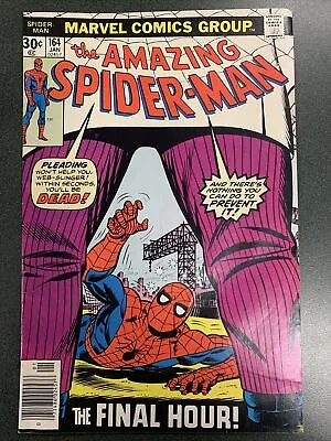 Buy Amazing Spider-Man #164 (Marvel, 1977) Classic Cvr Kingpin App John Romita Sr FN • 15.99£