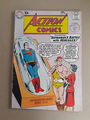 Buy Action Comics No 268. Superman. Hercules Appearance. Fine- 1960 Silver Age Comic • 40.99£