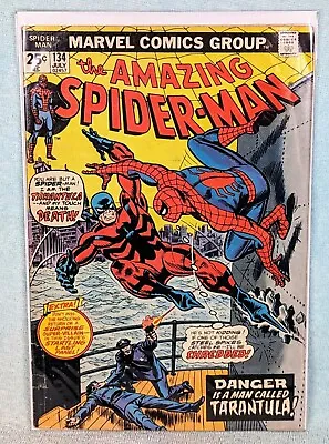Buy Amazing Spider-Man #134 (Marvel Comics, 1974)  1st Tarantula - 2nd Punisher! • 44.23£