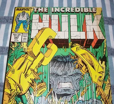 Buy The Incredible HULK #343 Todd McFarlane Art From May 1988 F/VF Condition DM • 16.08£