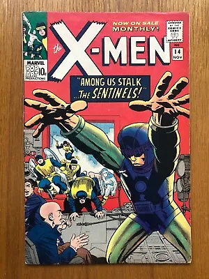 Buy Marvel Comics - Uncanny X-men #14 - 1st App Sentinels - Lee & Kirby - Silver Age • 395£