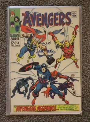 Buy Avengers Comic Issue 58 1968 7.0 Grade + • 39.52£