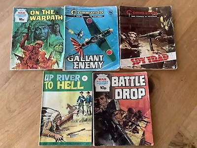 Buy Job Lot 5 Comics Commando - War Picture Library - Cowboy Adventure Library • 4.99£