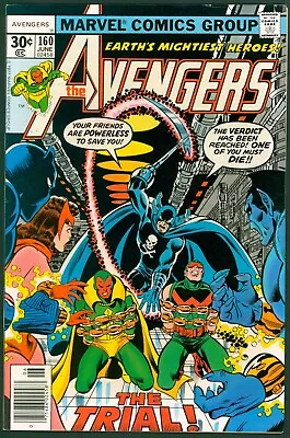 Buy Avengers 160 VF+ 8.5 Marvel 1977 • 10.23£