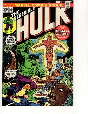 Buy The Incredible Hulk #178 Death Of Warlock,marvel • 27.86£