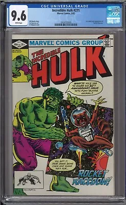 Buy Incredible Hulk #271 - CGC 9.6 - 1st Comic Book Appearance Of Rocket Raccoon • 335.72£
