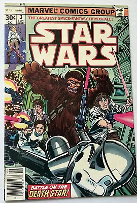 Buy Star Wars #3 1977 1st Print - 1st Cover Of Han Solo & Chewbacca • 10.38£