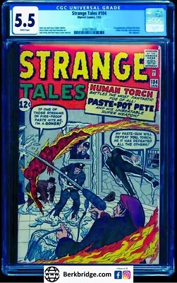 Buy STRANGE TALES 104 CGC 5.5 WP NICE AS OUR 7.0 💎 $25 OFF W Any FANTASTIC FOUR 36 • 212.93£