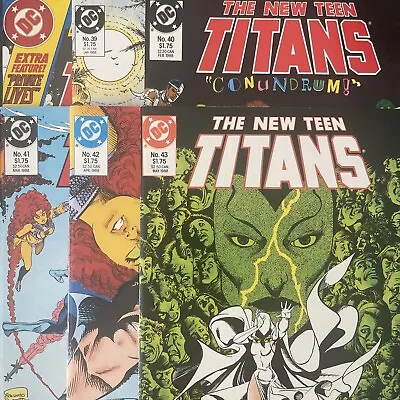 Buy The New Teen Titans #39 40 41 42 42 43 & Annual #4 ( DC) Lot Of 6 Comics • 11.98£