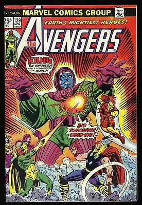 Buy Avengers #129 VF+ 8.5 Kang The Conqueror Appearance!  Classic Cover! Marvel 1974 • 42.37£