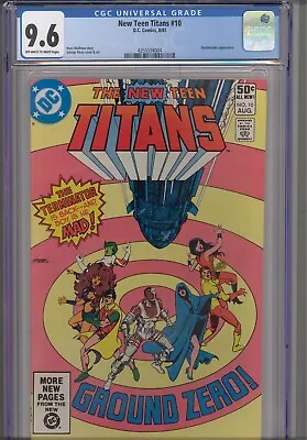 Buy The New Teen Titans #10 CGC 9.6 1981 DC Comics George Perez Cover • 46.18£
