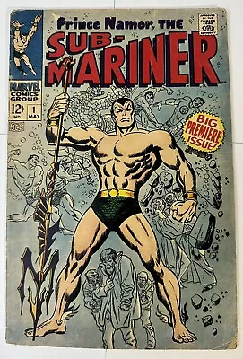 Buy Sub-Mariner #1 1968 Marvel Silver Age Comic Book Origin Issue #1 • 120.14£